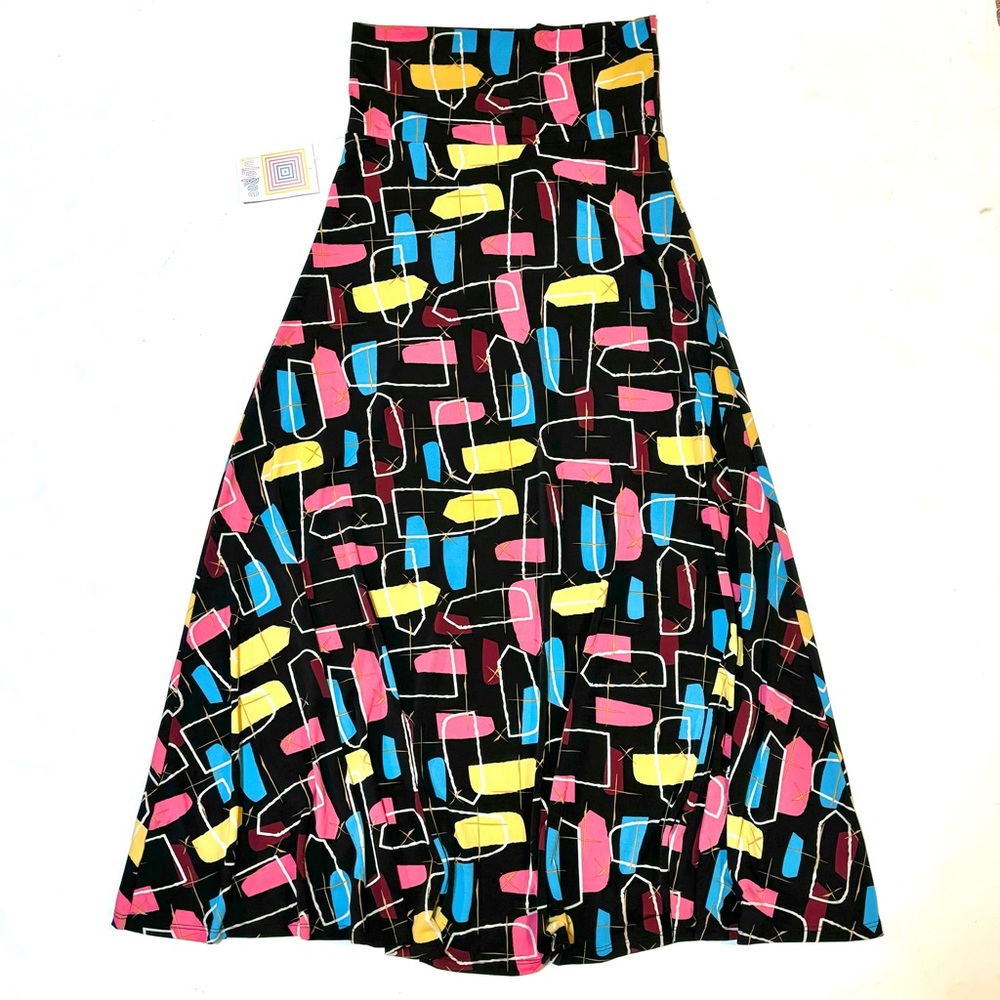 NWT LuLaRoe MCM Retro 50s 60s Print Maxi Skirt / Dress S